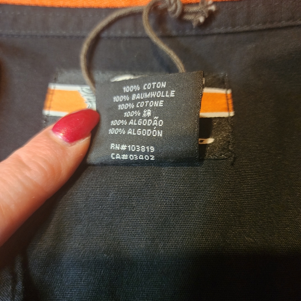 Harley Davidson Colorblock Button Up - image 7